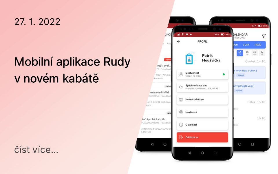 Mobilní aplikace Rudy v novém kabátě